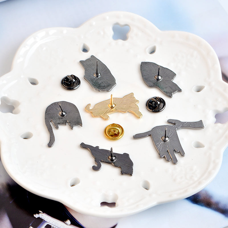 Creative Cartoon Cat Badge