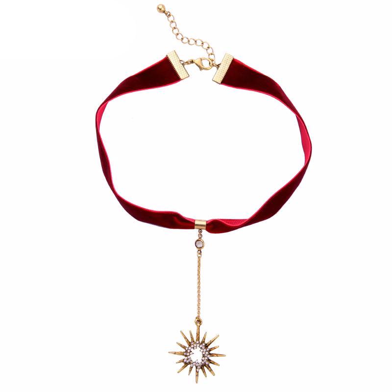 Crystal Stars Pendant Choker